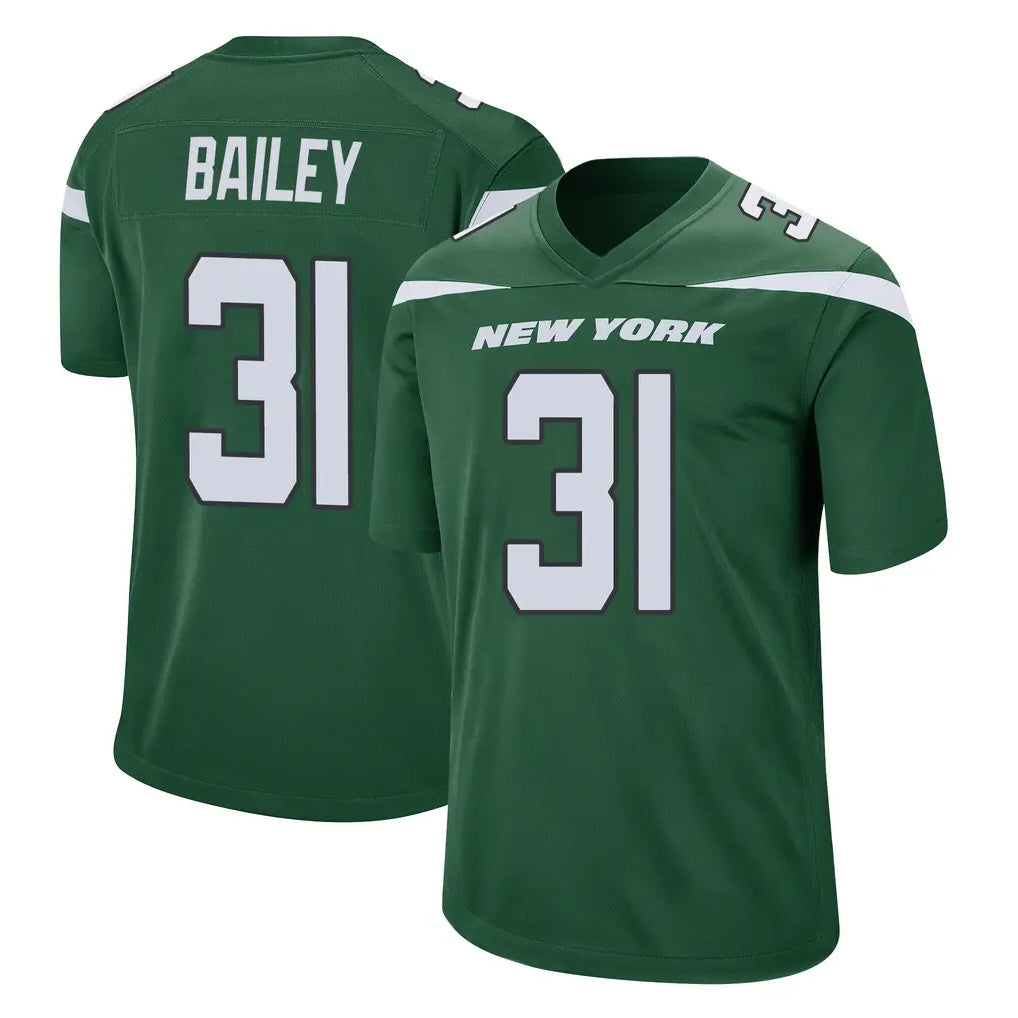 NY.Jets #31 David Bailey Player Green Home Game Ddoa Stitched Jerseys