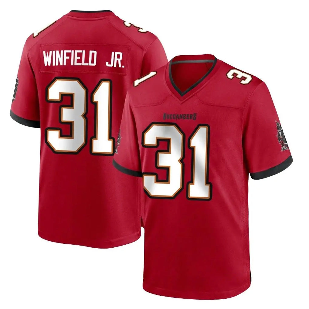 TB.Buccaneers #31 Antoine Winfield Jr. Player Red Home Game Ddoa Stitched Jerseys