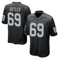 LV.Raiders #69 Adam Butler Player Black Home Game Ddoa Stitched Jerseys