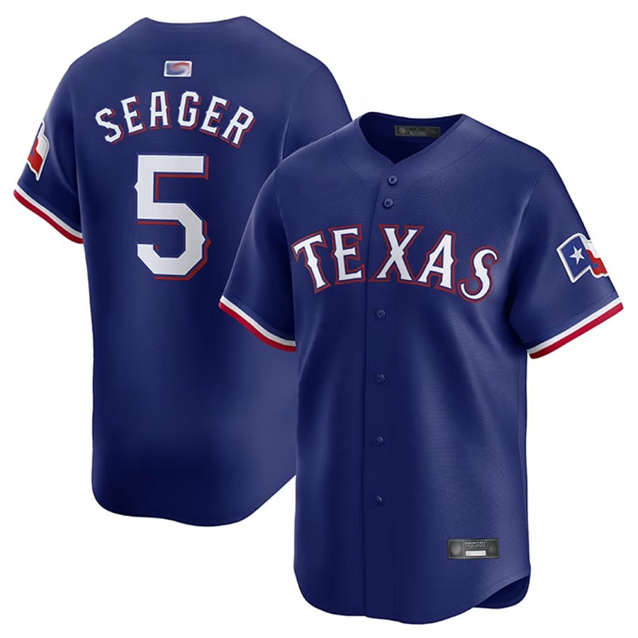 T.Rangers #5 Corey Seager Player Navy Limited Home Ddoa Stitched Jerseys
