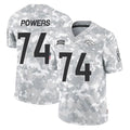 D.Broncos #74 Ben Powers Player Arctic Camo Salute To Service Limited Ddoa Stitched Jerseys