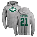 NY.Jets #21 Brandon Stephens Player Gray LOGO Pullover Hoodies Limited Game Ddoa Stitched Jerseys