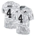 D.Lions #4 D.J. Reed Player Arctic Camo Salute To Service Limited Ddoa Stitched Jerseys