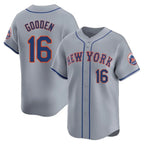 NY.Mets #16 Dwight Gooden Player Gray Road Limited Home Ddoa Stitched Jerseys