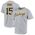 P.Pirates #15 Oneil Cruz Player Gray Road Home Game Ddoa Stitched Jerseys
