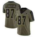D.Cowboys #87 Jake Ferguson Player Olive Salute to Service Limited Home Game Ddoa Stitched Jerseys