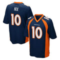 D.Broncos #10 Bo Nix Player Navy Game Ddoa Stitched Jerseys