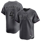 NY.Mets #4 Francisco Alvarez Player Gray City Connect Limited Ddoa Stitched Jerseys