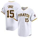 P.Pirates #15 Oneil Cruz Player White Home Limited Ddoa Stitched Jerseys