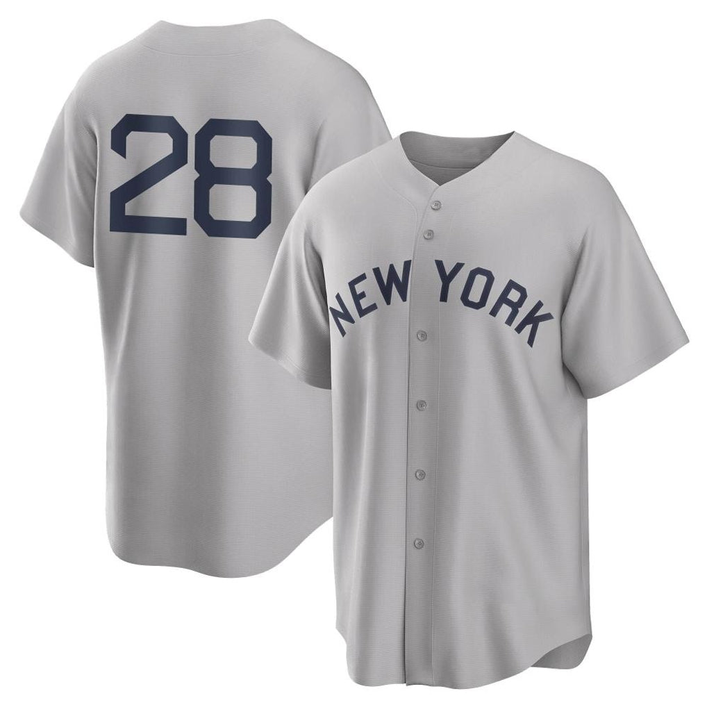 NY.Yankees #28 Austin Wells Player Gray Field of Dreams Game Ddoa Stitched Jerseys
