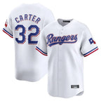T.Rangers #32 Evan Carter Player White Home Limited Ddoa Stitched Jerseys