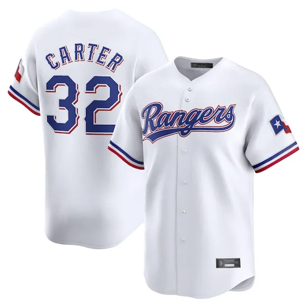 T.Rangers #32 Evan Carter Player White Home Limited Ddoa Stitched Jerseys