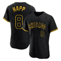 C.Cubs #8 Ian Happ Player Black Snake Skin City Limited Elite Home Game Ddoa Stitched Jerseys