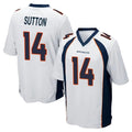 D.Broncos #14 Courtland Sutton Player White Game Ddoa Stitched Jerseys
