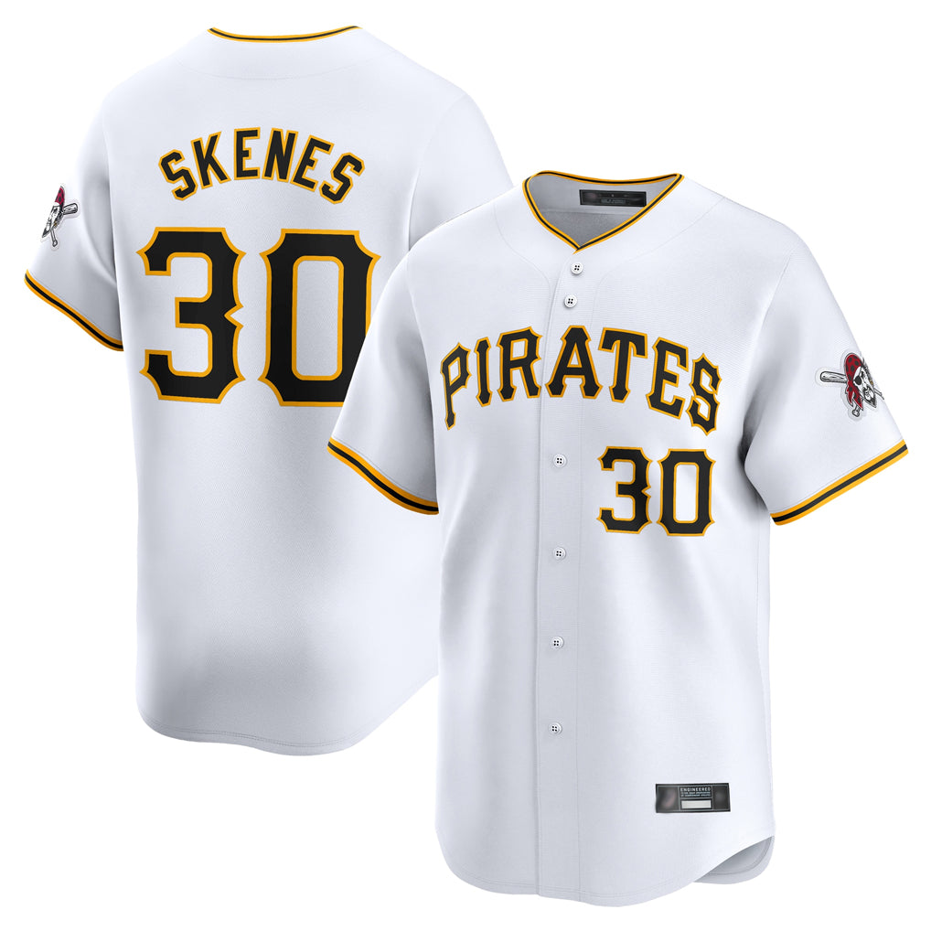 P.Pirates #30 Paul Skenes Player White Home Limited Ddoa Stitched Jerseys