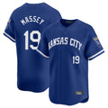 KC.Royals #19 Michael Massey Player Royal Limited Home Ddoa Stitched Jerseys