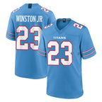 T.Titans #23 Kevin Winston Jr. Player Light Blue 2026 Game Home Ddoa Stitched Jerseys