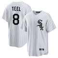 C.White Sox #8 Kyle Teel Player White Stripe Home Game Ddoa Stitched Jerseys