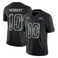 LA.Chargers #10 Justin Herbert Player Black Limited 2026 Salute to Service Home Game Stitched Jerseys