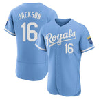 KC.Royals #16 Bo Jackson Player Light Blue Alt Limited Elite Home Ddoa Stitched Jerseys