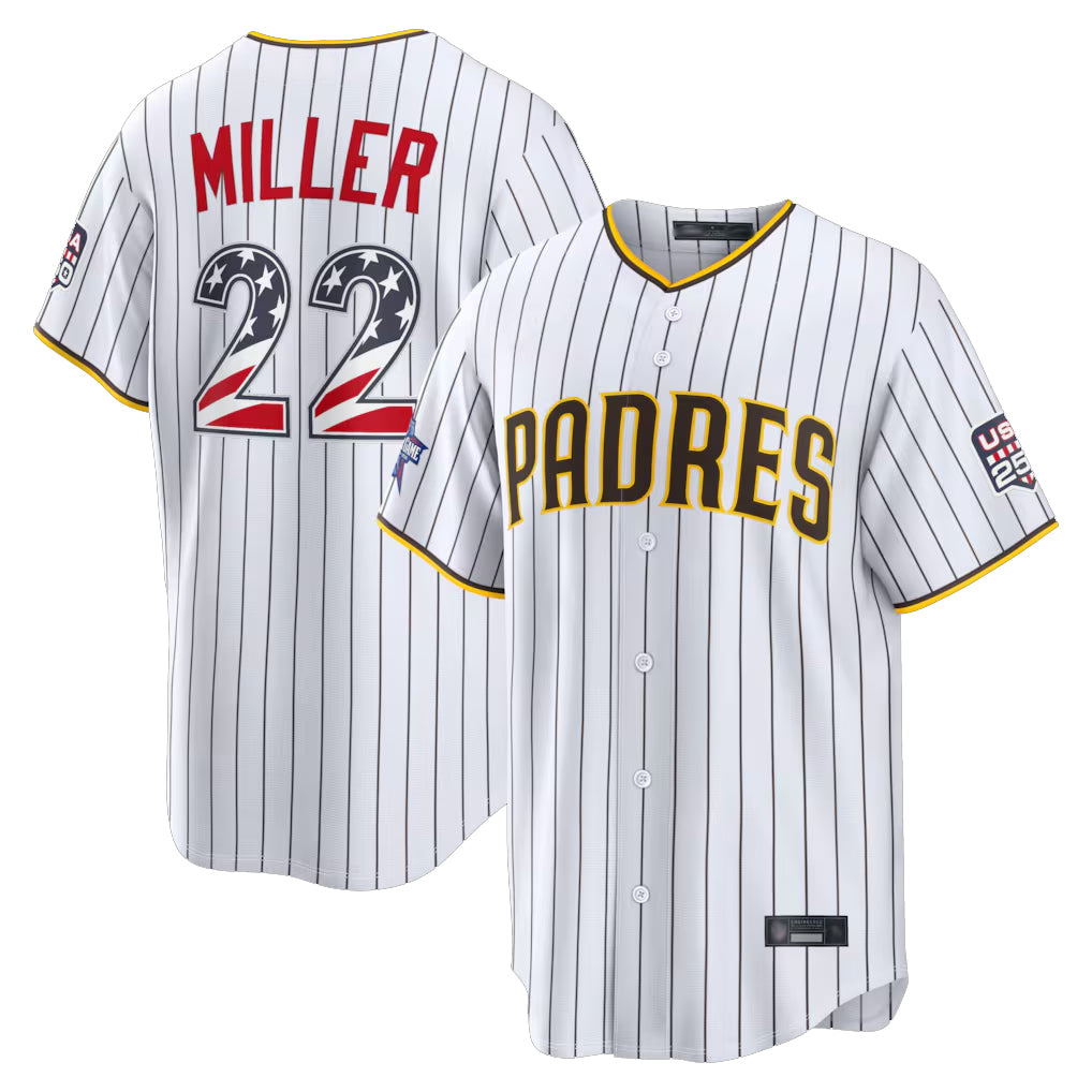 S.Diego Padres #22 Mason Miller Player White 2026 All-Star Edition Stars & Stripes Home Game Ddoa250Ys Stitched Jerseys