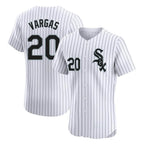 C.White Sox #20 Miguel Vargas Player White Stripe Limited Elite Home Ddoa Stitched Jerseys