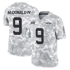 NY.Jets #9 Will McDonald IV Player Arctic Camo Salute to Service Limited Game Ddoa Stitched Jerseys