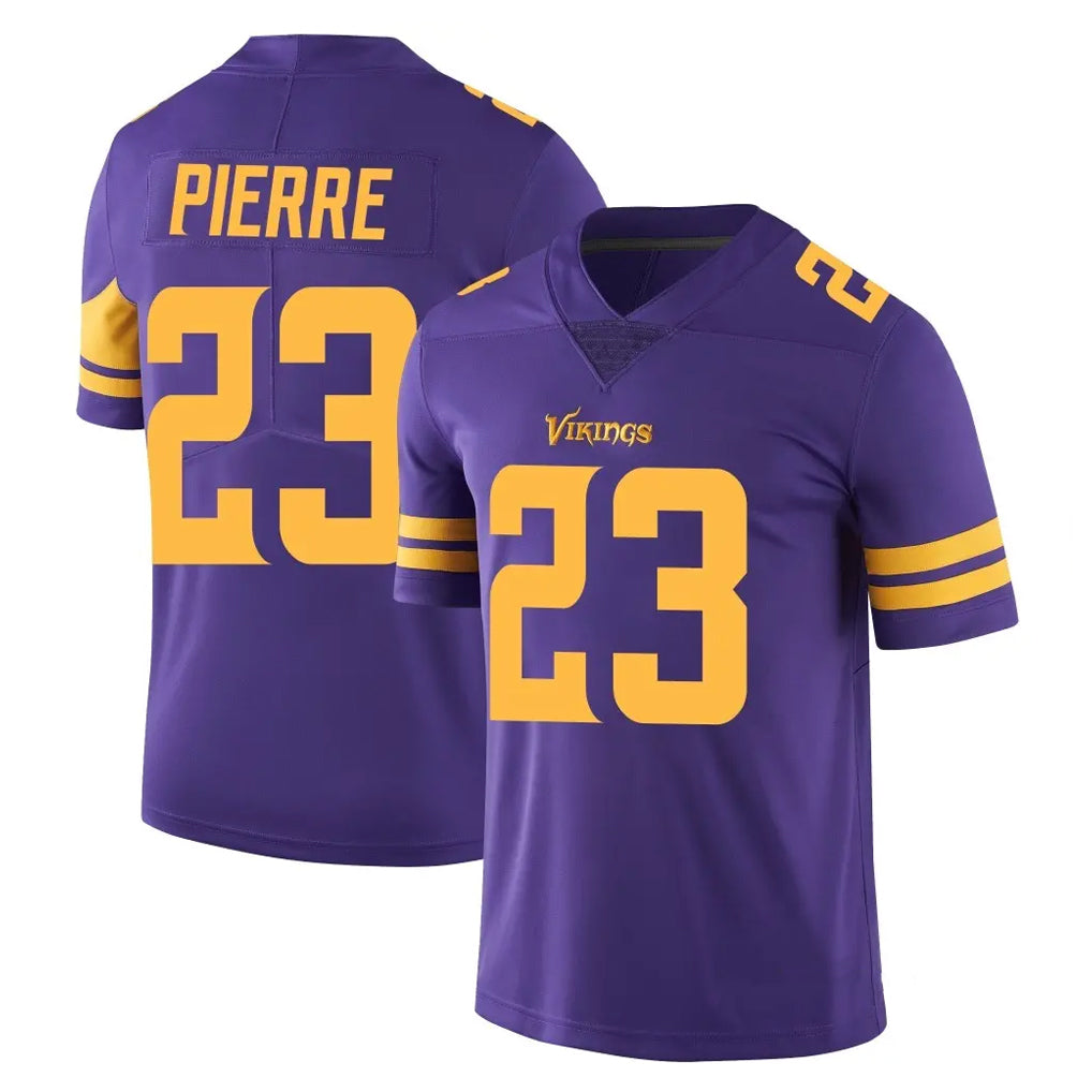 M.Vikings #23 James Pierre Player Purple Limited Color Rush Home Game Ddoa Stitched Jerseys