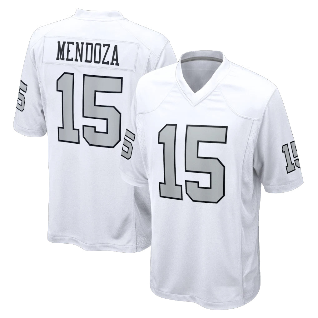 LV.Raiders #15 Fernando Mendoza Player White Limited Home Game Ddoa Stitched Jerseys