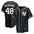 NY.Yankees #48 Paul Goldschmidt Player Black Out Game Home Ddoa Stitched Jerseys