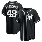 NY.Yankees #48 Paul Goldschmidt Player Black Out Game Home Ddoa Stitched Jerseys