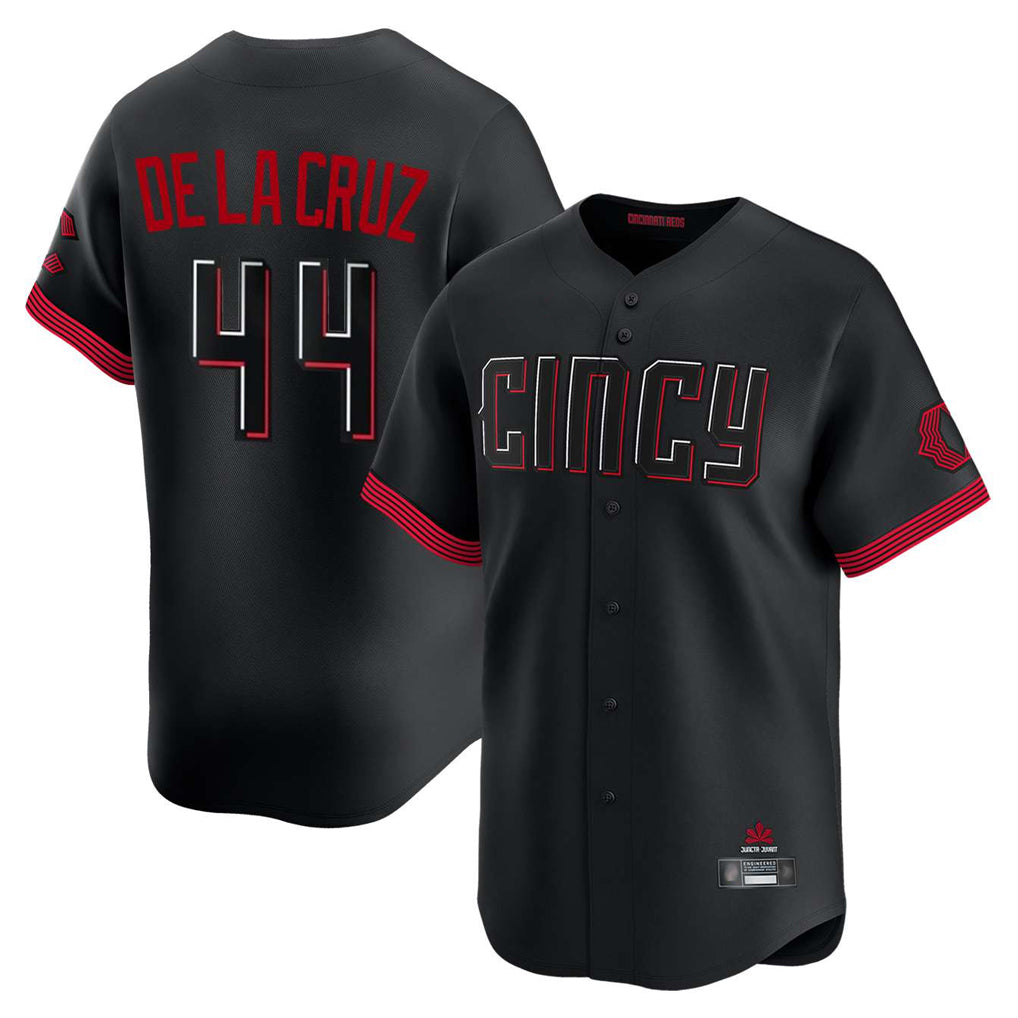 C.Reds #44 Elly De La Cruz Player Black City Connect Home Limited Ddoa Stitched Jerseys