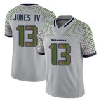 S.Seahawks #13 Ernest Jones IV Player Grey Limited 2025 Rivalries Collection Home Game Ddoa Stitched Jerseys