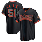SF.Giants #51 Jung Hoo Lee Player  Black Alternate Limited Ddoa Stitched Jerseys