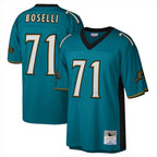 J.Jaguars #71 Tony Boselli Player Teal Mitchell & Ness Legacy Home Game Ddoa Stitched Jerseys