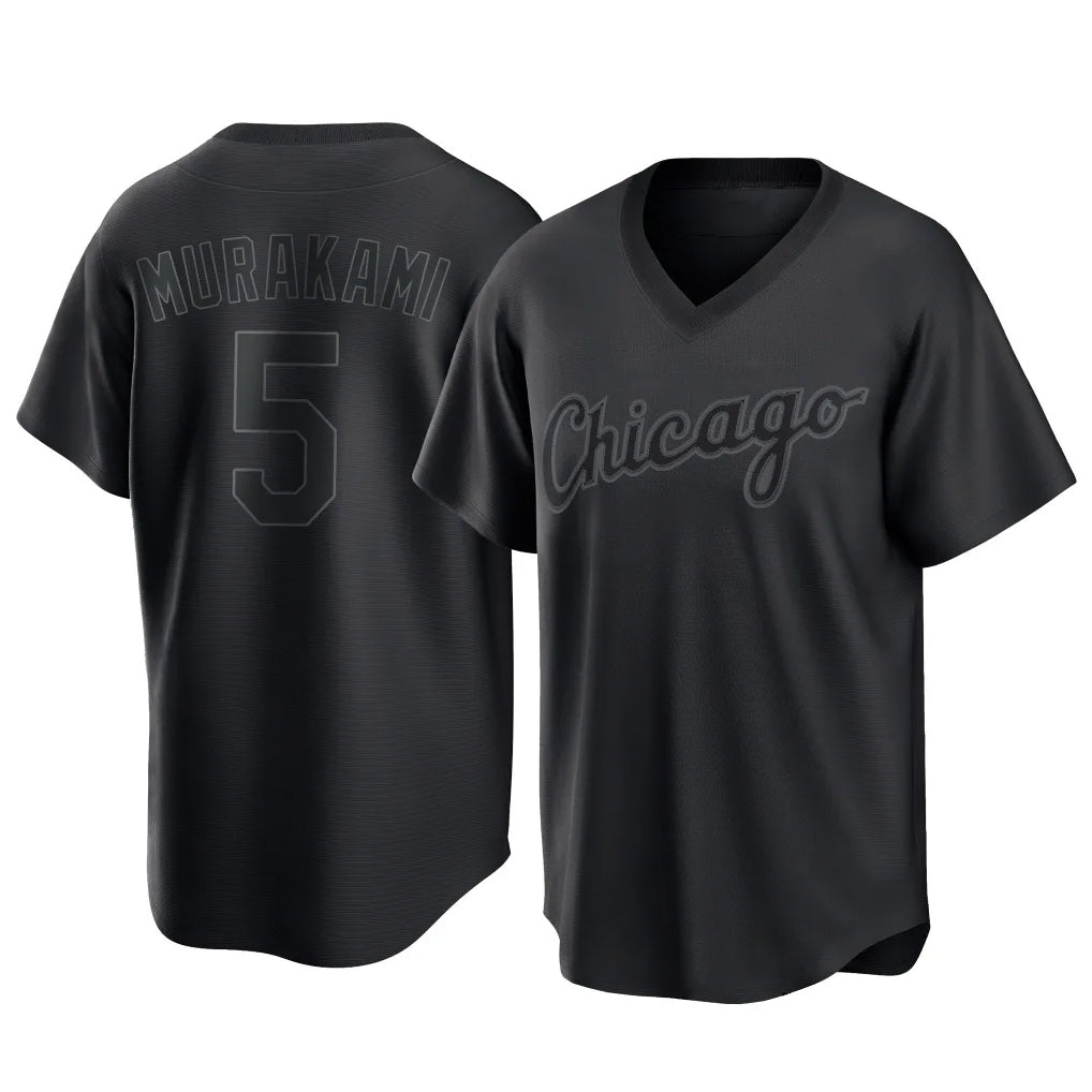 C.White Sox #5 Munetaka Murakami Player Black T-shirt Home Game Ddoa Stitched Jerseys