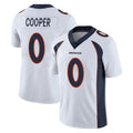 D.Broncos #0 Jonathon Cooper Player White Vapor Untouchable Limited Home Game Ddoa Stitched Jerseys