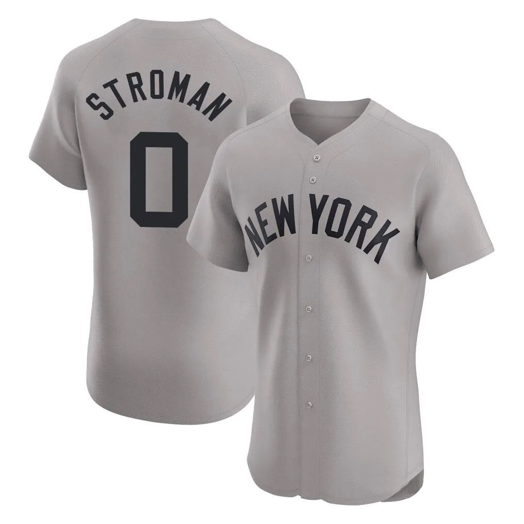 NY.Yankees #0 Marcus Stroman Player Gray Limited Elite Home Ddoa Stitched Jerseys