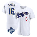 LA.Dodgers #16 Will Smith Player Gold White World Series Meet 2026 Collection Stadium Limited Elite Ddoa Stitched Jerseys