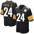 P.Steelers #24 Joey Porter Jr. Player Black Game Home Ddoa Stitched Jerseys