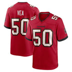 TB.Buccaneers #50 Vita Vea Player Red Home Game Ddoa Stitched Jerseys