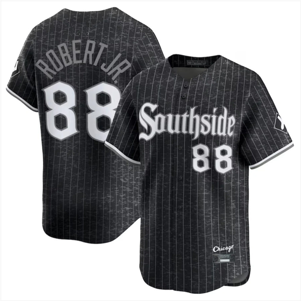 C.White Sox #88 Luis Robert Jr Player Black City Connect Limited Home Ddoa Stitched Jerseys