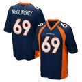 D.Broncos #69 Mike McGlinchey Player Navy Game Ddoa Stitched Jerseys