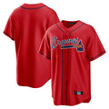 A.Braves ## Braves Blank Player Red Home Game Ddoa Stitched Jerseys