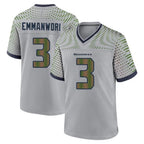 S.Seahawks #3 Nick Emmanwori Player Grey 2025 Rivalries Collection Home Game Ddoa Stitched Jerseys