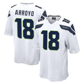 S.Seahawks #18 Elijah Arroyo Player White Home Game Ddoa Stitched Jerseys