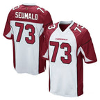 A.Cardinals #73 Isaac Seumalo Player White Cardinal Home Game Ddoa Stitched Jerseys