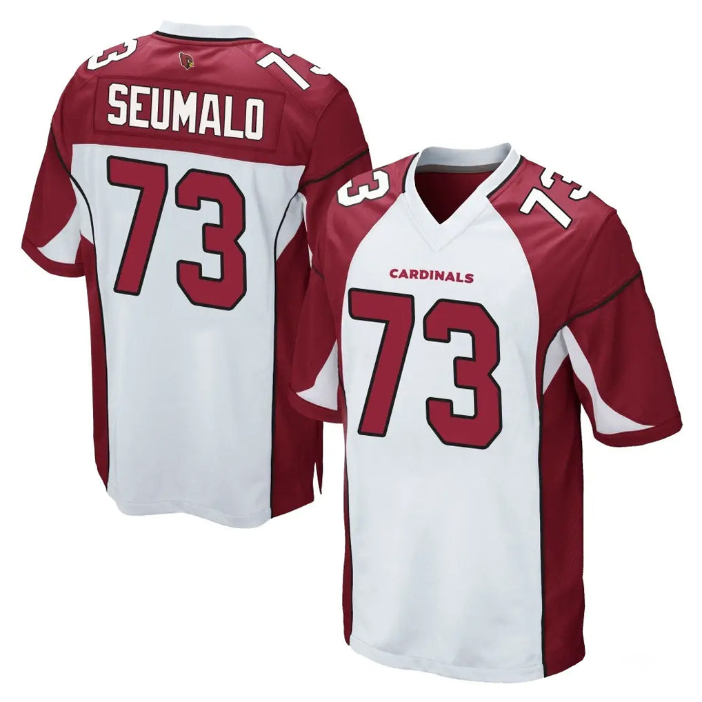 A.Cardinals #73 Isaac Seumalo Player White Cardinal Home Game Ddoa Stitched Jerseys