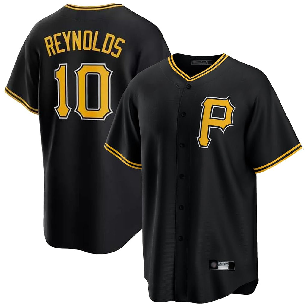 P.Pirates #10 Bryan Reynolds Player Black Alternate 2025 Home Game Ddoa Stitched Jerseys