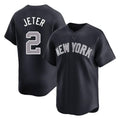 NY.Yankees #2 Derek Jeter Player Navy Limited Game Ddoa Stitched Jerseys